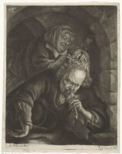 Woman listening to a man
