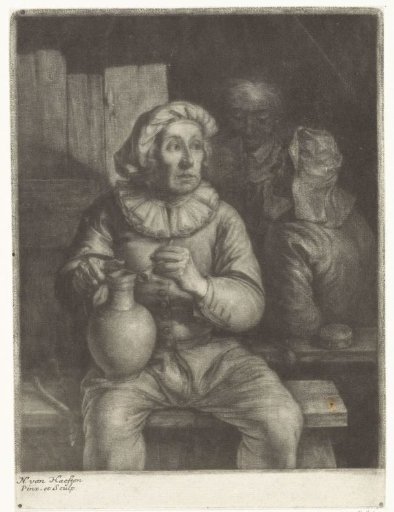 Man with a Pipe and a Jug