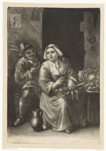 A Man and a Woman with Vegetables