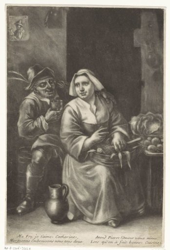 A Man and a Woman with Vegetables