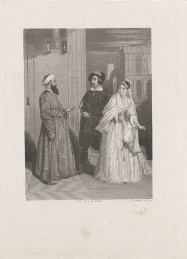City View with an Arab and a Man with a Woman