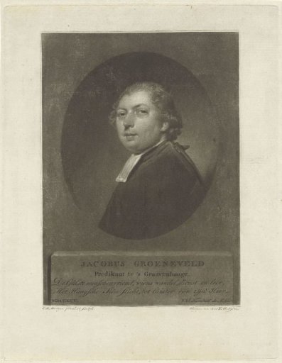 Portrait of the clergyman Jacobus Groeneveld