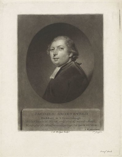 Portrait of the clergyman Jacobus Groeneveld