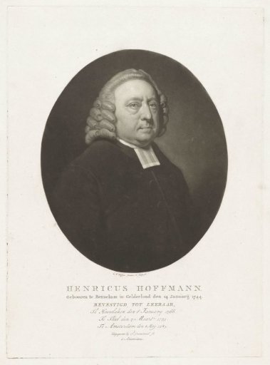 Portrait of the minister Henricus Hoffmann
