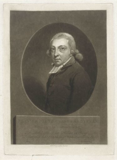 Portrait of the poet and clergyman Reinier Pieter van de Kasteele