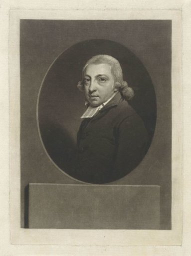 Portrait of the poet and clergyman Reinier Pieter van de Kasteele