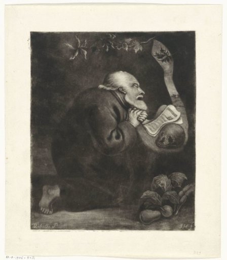 Praying monk, possibly St. Jerome
