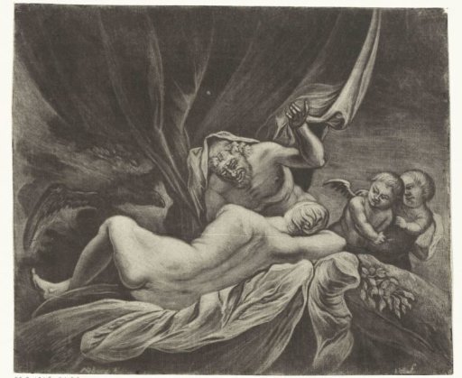 Satyr with a naked sleeping nymph