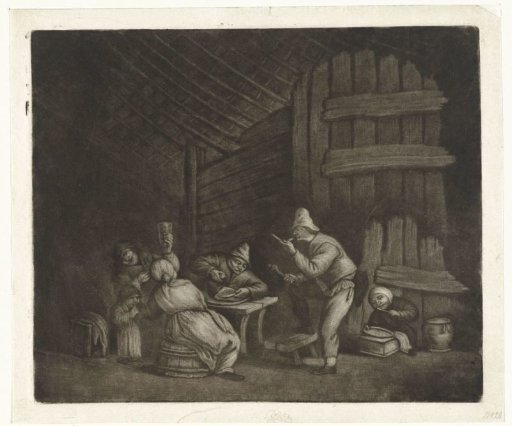Meal in a barn