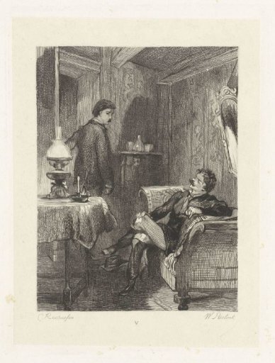 Man sitting on a divan