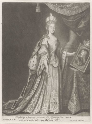 Portrait of Magdalena Augusta of Anhalt-Zerbst, Duchess of Saxe-Gotha