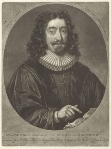 Portrait of Johann Christian Olearius