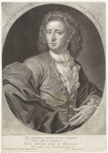 Self-portrait of the printmaker and publisher Pieter Schenk