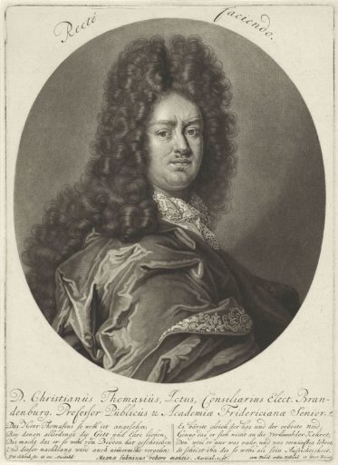 Portrait of the German professor Christian Thomas
