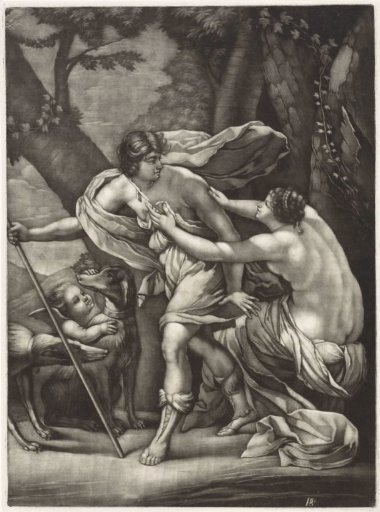 Venus Prevents Adonis from Hunting