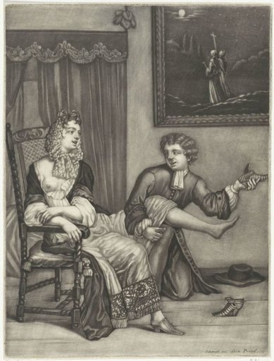 Kneeling Young Man with a Woman