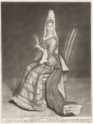 Elegantly Dressed Woman with a Medallion