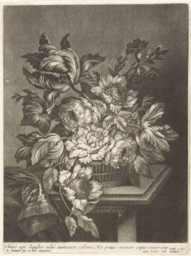 Basket with Flowers