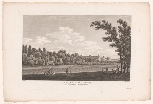 View of the Castle of Chantilly on the Canal