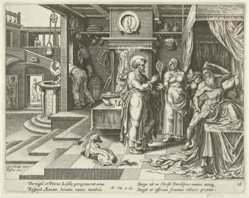 Peter heals Aeneas
