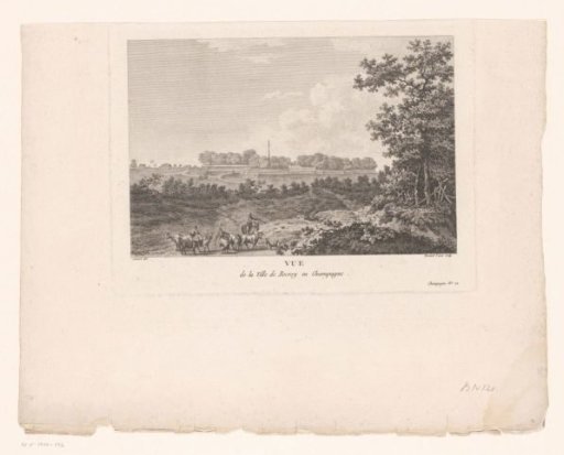 Landscape with shepherds and view of Rocroi