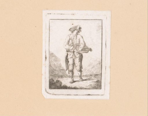 Walker with musical instrument
