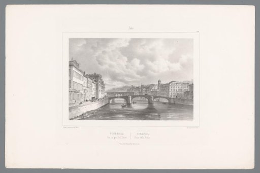 View of the Ponte Santa Trinita in Florence
