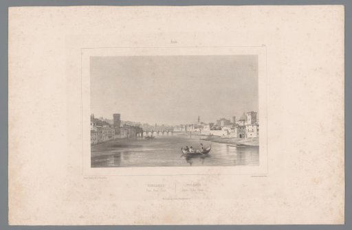View of the Ponte Rubaconte over the Arno at Florence