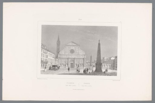 View of the Santa Maria Novella at Florence
