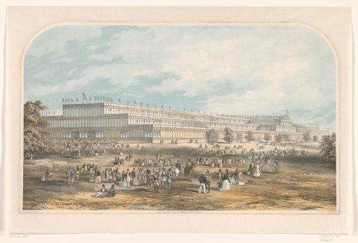 View of the Crystal Palace in London