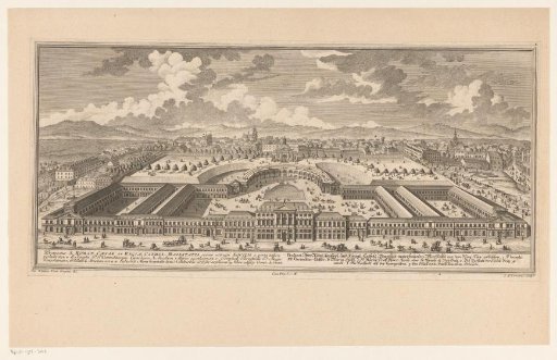 View of the Imperial Stables in Vienna and Spittelberg
