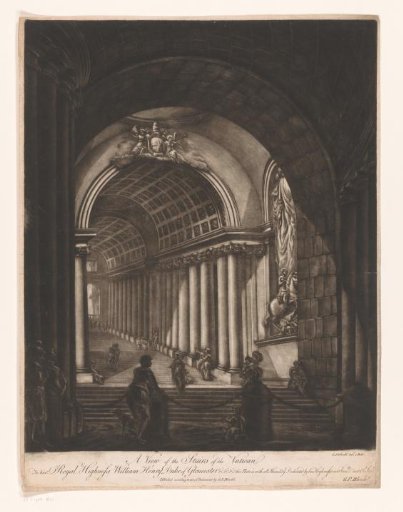 View of stairs in the Vatican