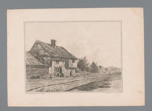 Houses next to a path