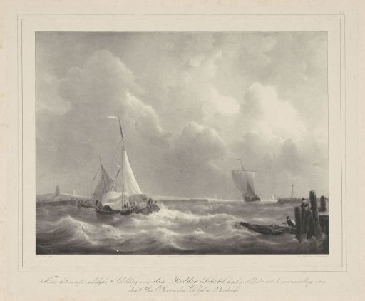 Sailing ships in a harbour