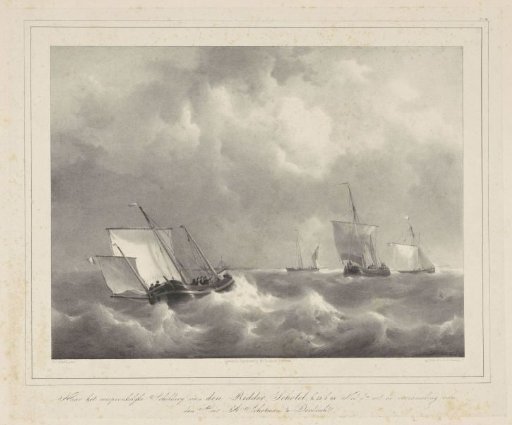 Boats in stormy weather
