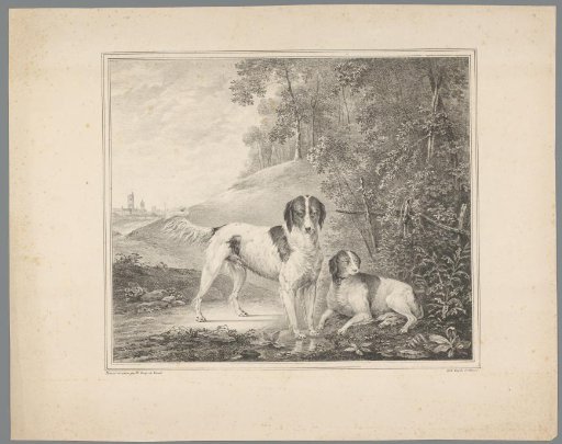 Two Dogs in a Landscape