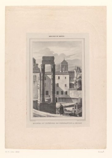 View of the Ruins of the Ancient Theatre in Arles