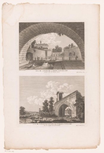 Two Views of the Abbaye d'Ourscamp