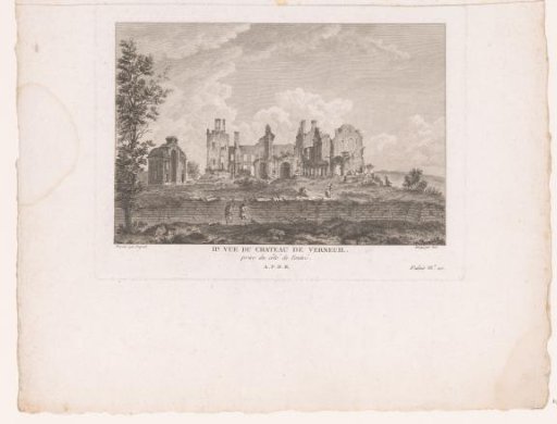 View of the Château de Verneuil