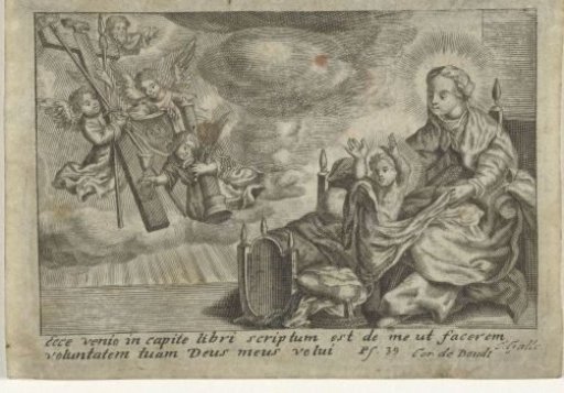 Mary with Child and Angels with the Instruments of the Passion