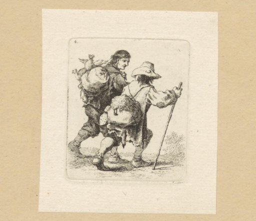 Two travellers with packs
