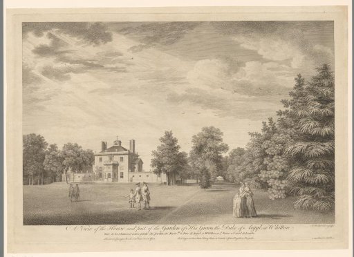 View of the Country House and Garden of Whitton Park