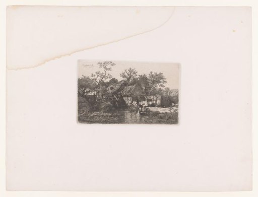 Landscape with Washerwomen by a Watermill