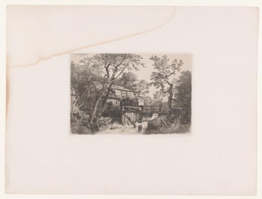 Landscape with a Watermill and a Fisherman