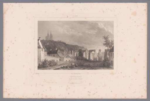View of the aqueduct of Coutances