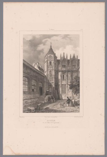 View of the Hôtel du Bourgtheroulde in Rouen