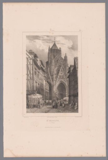 View of the church of Saint-Maclou in Rouen