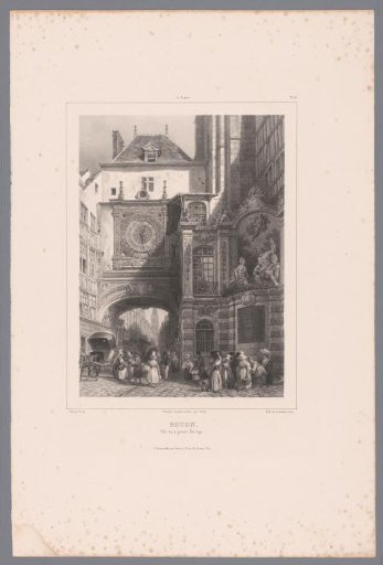 View of the Gros-Horloge at Rouen