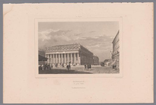 View of the Grand Théâtre at Bordeaux