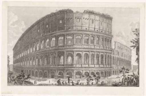 View of the Colosseum in Rome